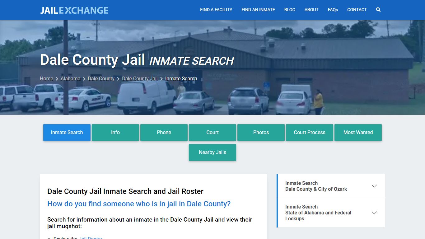 Inmate Search: Roster & Mugshots - Dale County Jail, AL