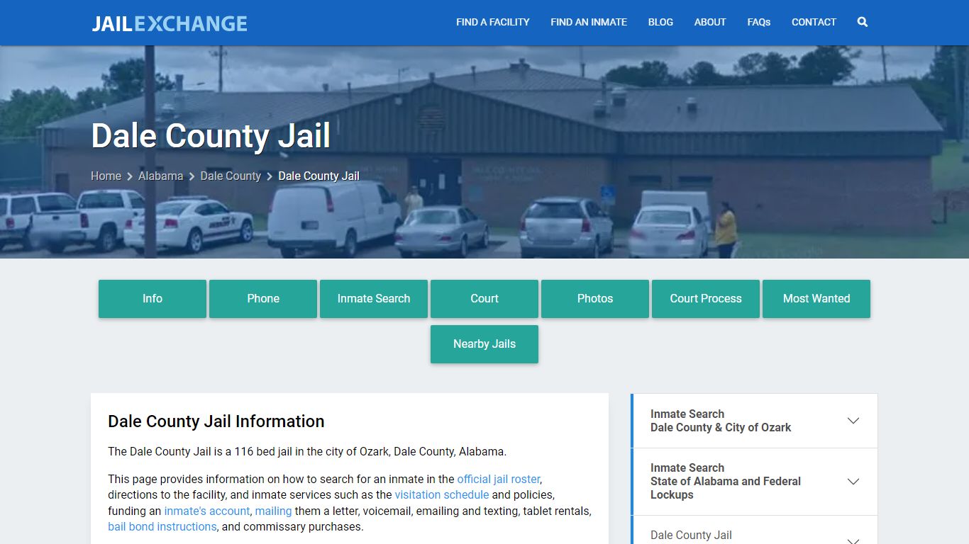 Dale County Jail, AL Inmate Search, Information